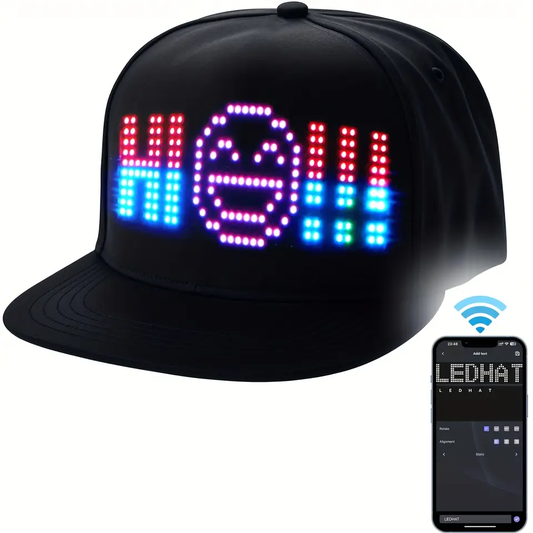 Casquette grand écran LED - Tarif dégressif jusqu'à 25€ par 10 unité