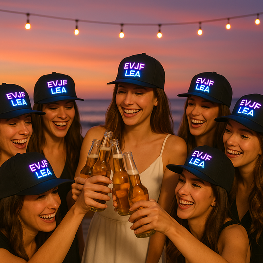 Casquette grand écran LED - Tarif dégressif jusqu'à 25€ par 10 unité