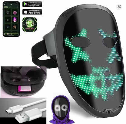 MASQUE AFFICHAGE LED - Modèle Premium