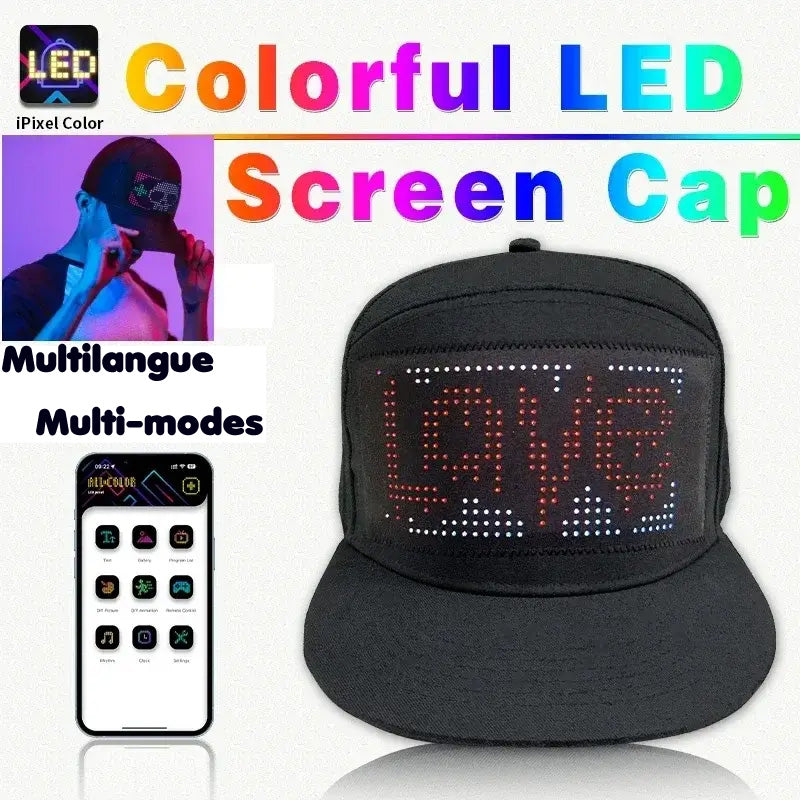 Casquette grand écran LED - Tarif dégressif jusqu'à 25€ par 10 unité