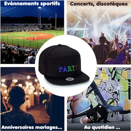 Casquette bandeau LED - Tarif dégressif jusqu'à 22€ par 10 unité