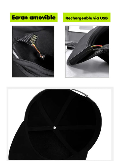 Casquette bandeau LED - Tarif dégressif jusqu'à 22€ par 10 unité