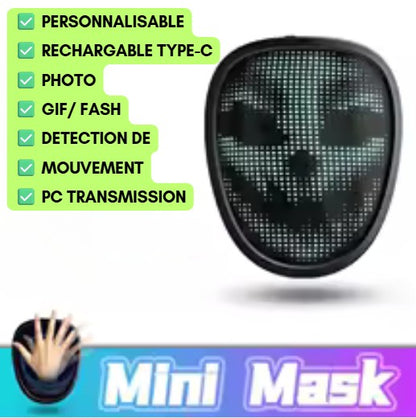 MASQUE AFFICHAGE LED - Modèle Standard